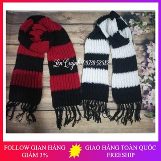 Khăn len đan tay mix màu