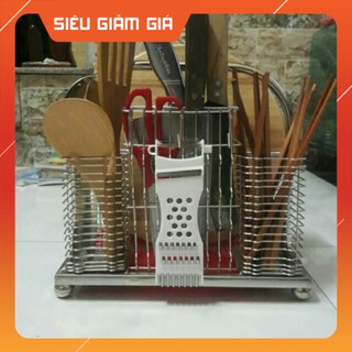 Giá cài dao thớt có ống thìa đũa