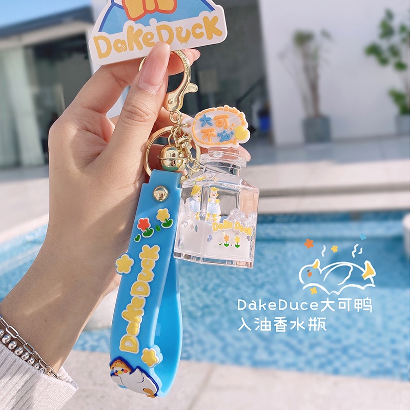Móc khóa Vịt bình sữa Dake Duck độc đáo quà tặng bạn bè người thân, trang trí, móc túi xách móc balo trang trí - Ráp