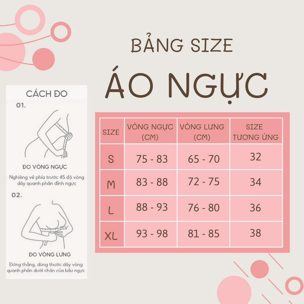 Áo lót nữ đúc su không gọng Áo ngực cúp ngang mút bàn tay nâng ngực