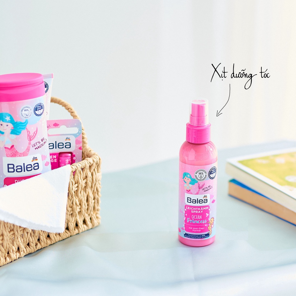 Bộ dưỡng tóc và son môi cho bé Balea -ShopLam