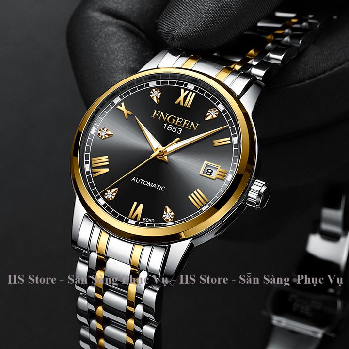 Đồng hồ cơ automatic nam Fngeen 6050 cao cấp chính hãng, dây thép không gỉ, sang trọng đẹp giá rẻ
