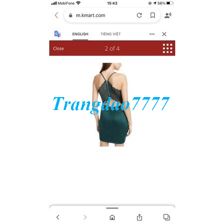 Đầm dây ôm body đi tiệc xuất khẩu dư xịn- Hàng VNXK