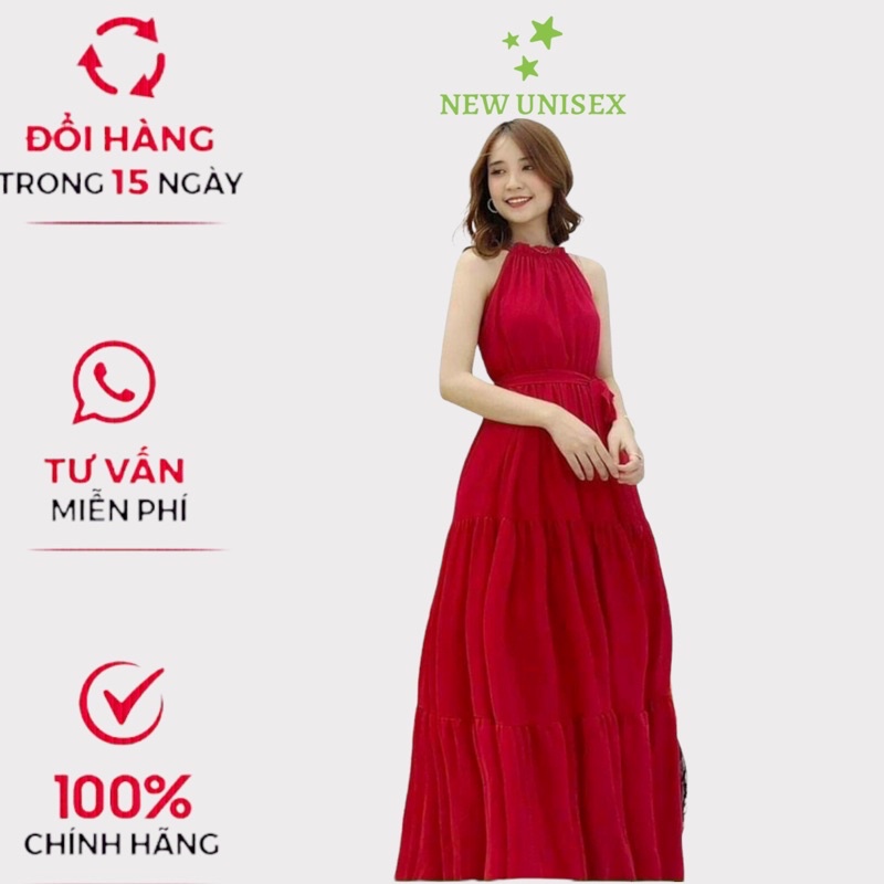 Đầm Maxi Dự Tiệc Hoặc Đi Biển Cao Cấp Màu Sắc Nhã Nhặn Free Size Dưới 56kg, Phù Hợp Mọi Với Mọi Phong Cách [NEW UNISEX]