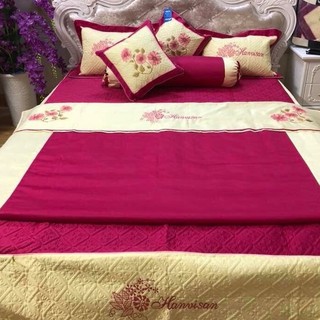 Ga mền phủ/Bộ phủ satin 7 món ( được chọn mẫu )