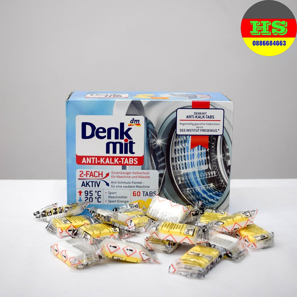 Viên tẩy lồng giặt Denkmit bán lẻ
