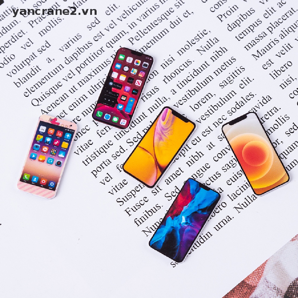 Điện thoại di động mini trang trí nhà búp bê tỉ lệ 1: 12 tùy chọn kiểu dáng