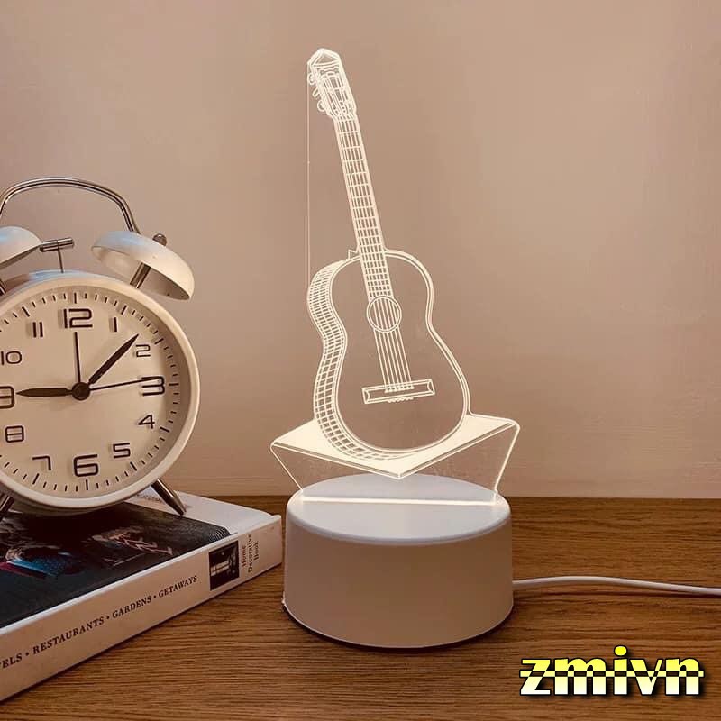 [3màu ánh sáng] Đèn ngủ 3D - Bấm công tắc chuyển màu