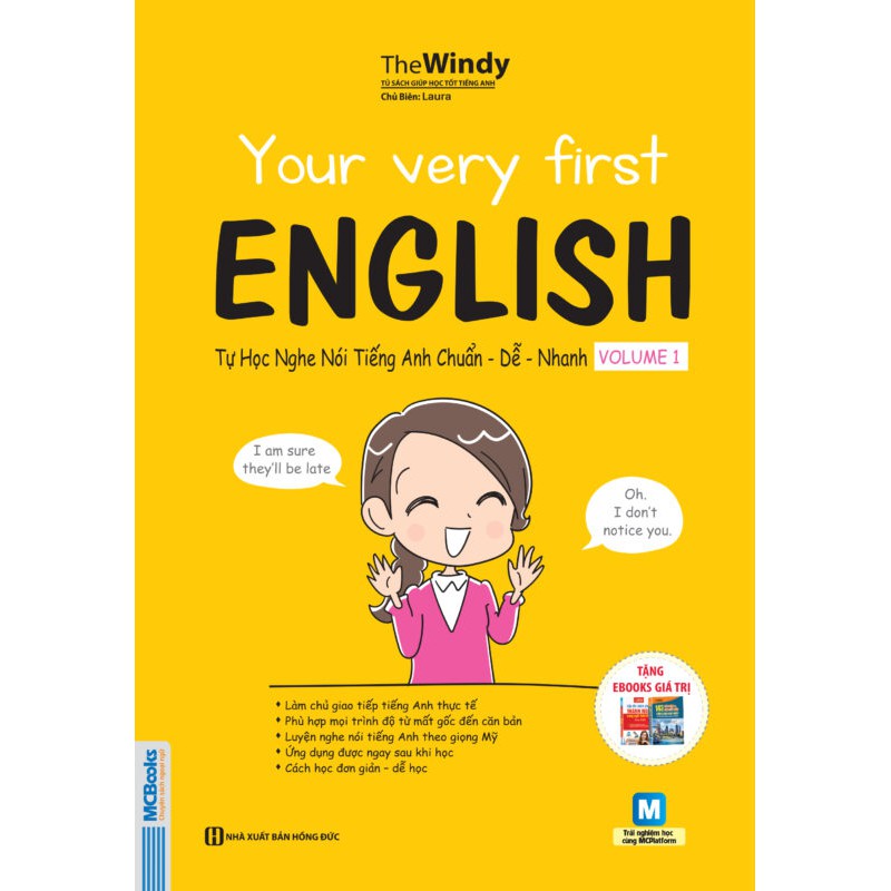 Sách - Tự học nghe nói tiếng Anh chuẩn dễ nhanh – Volume 1