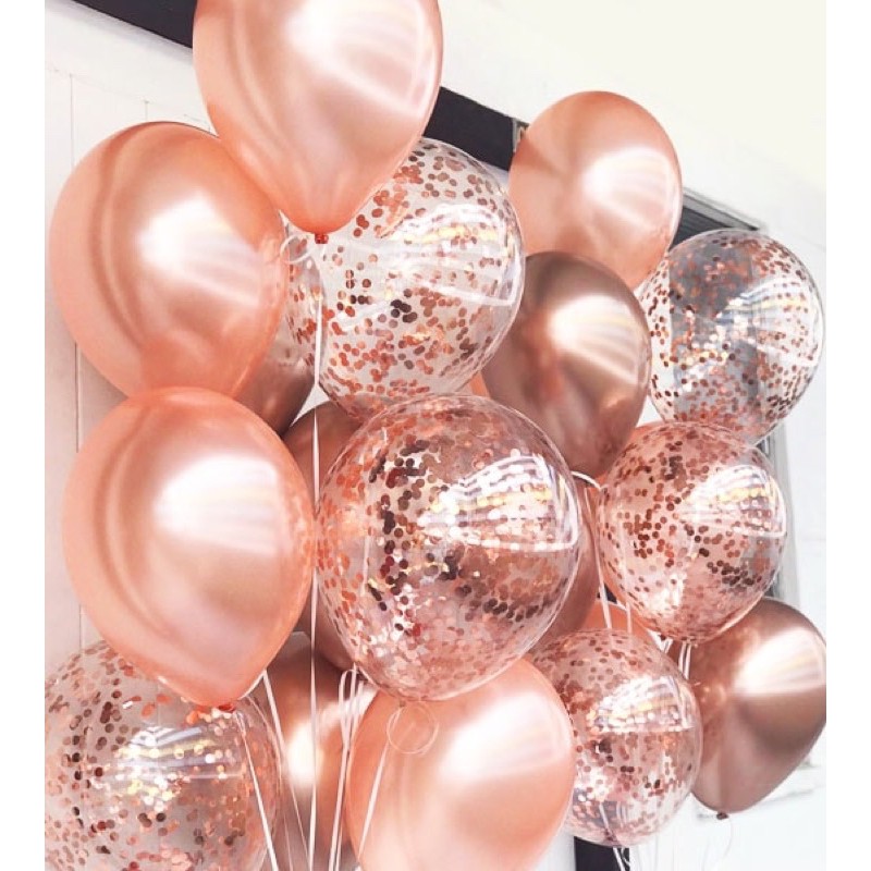 Bóng tròn nhồi kim tuyến các màu size 12&quot;