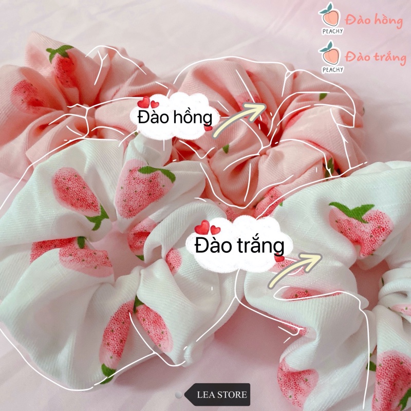 Dây Buộc Tóc Scrunchies [THIẾT KẾ CAO CẤP] Hoạ Tiết Hoa Cúc N04