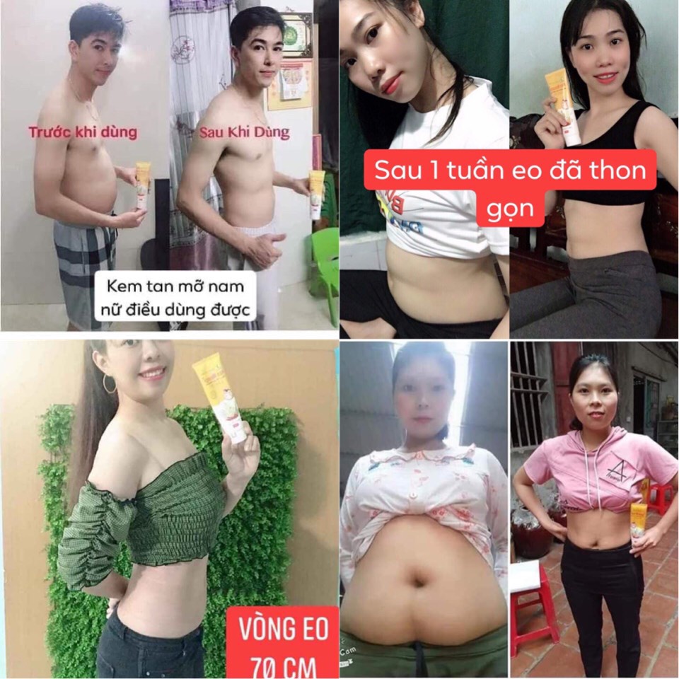 Kem Tan Mỡ Ngân Bình Cao Cấp + Tặng Thước Dây Đo _ Hộp to 150gr _ (Kem tan mỡ gừng ớt Gia truyền) Tốt