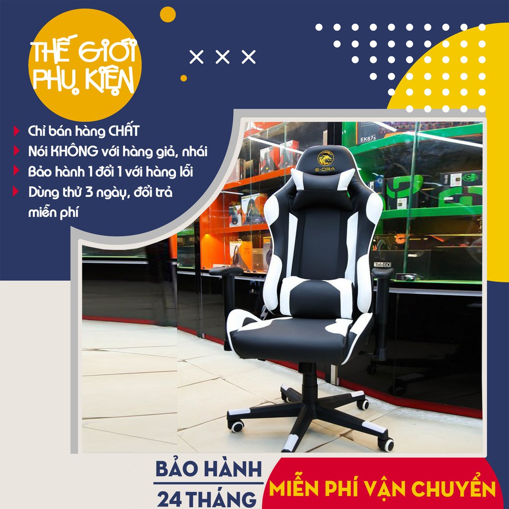 [Hàng chính hãng] Ghế Gaming E-Dra Mars chair EGC202,Ghế Game E-Dra Mars chair EGC202 - Bảo hành chính hãng 24 tháng