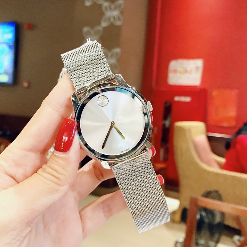 Đồng hồ nam ⌚️ Mo.vado Bold 3600260 dây Mesh bạc dành cho Nam .