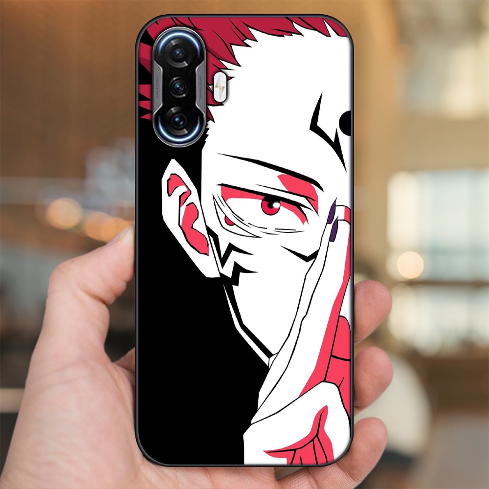 Ốp lưng Xiaomi K40 Gaming viền đen in hình Yuji Jujutsu Kaisen