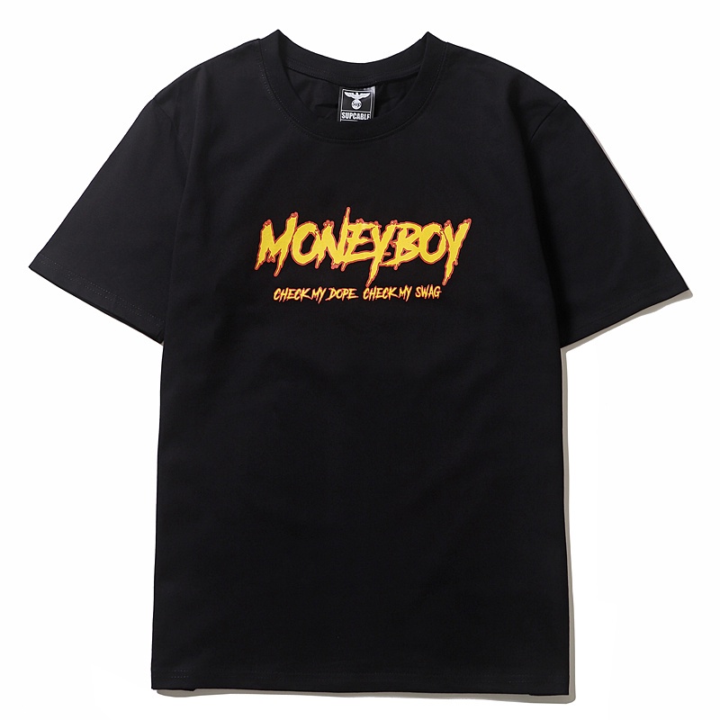 Áo Thun Ngắn Tay Dáng Rộng In Hình Thời Trang Cá Tính