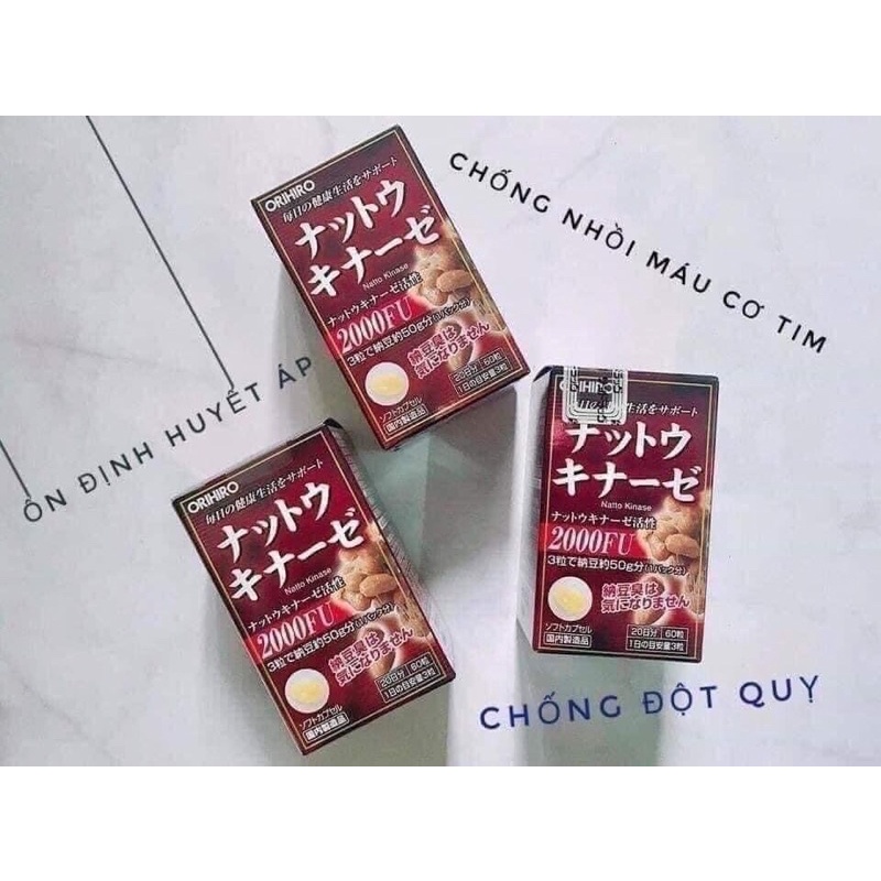 Viên.Uống.Hỗ.Trợ.Phòng.Đột Quỵ.4000FU.Nhật Bản 60 Viên