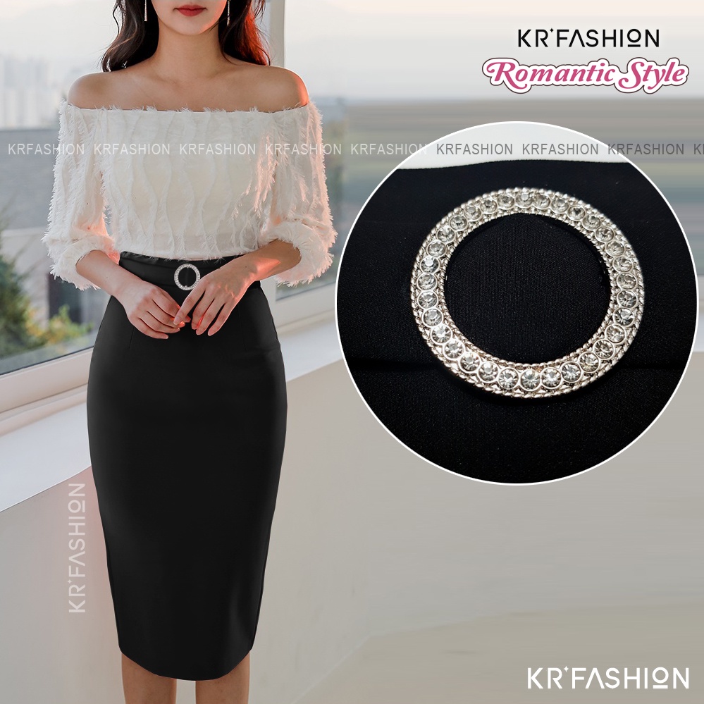 Chân váy công sở dáng dài SK227 KRFashion dáng ôm bút chì , váy 2 lớp, vải co dãn tốt, đẹp thanh lịch