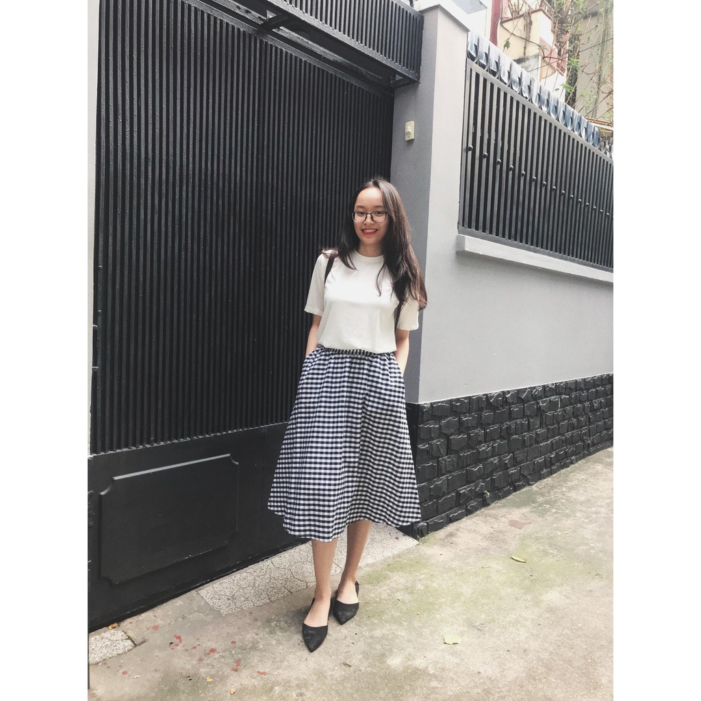 Chân váy caro midi | BigBuy360 - bigbuy360.vn