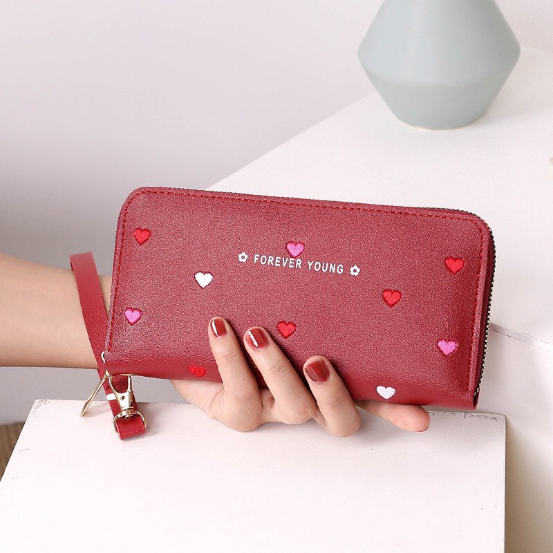 Ví nữ đựng tiền nhiều ngăn dáng dài 389 chất da cao cấp phong cách thanh lịch