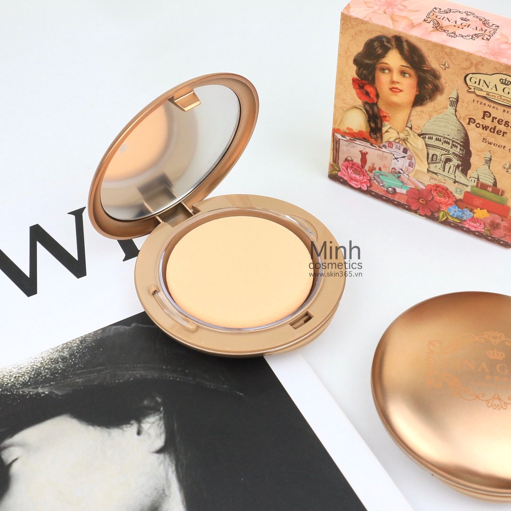 Phấn Phủ Gina Glam Pressed Powder Sweet Girls 15g