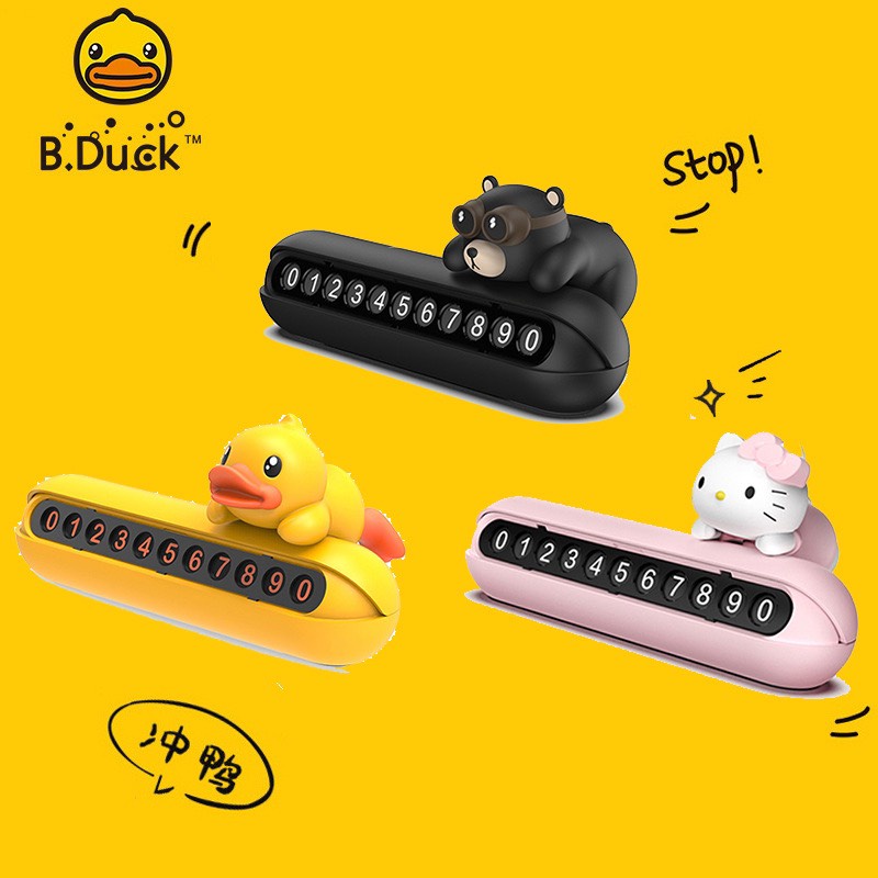 Bảng số điện thoại dừng đỗ cho xe ô tô - Bảng số điện thoại LineFriend ,Disney