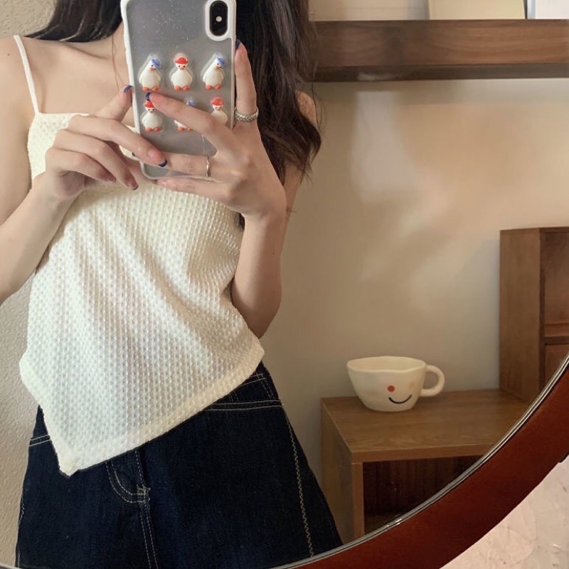 Áo 2s 2dây thun yếm lệch vạt sexy