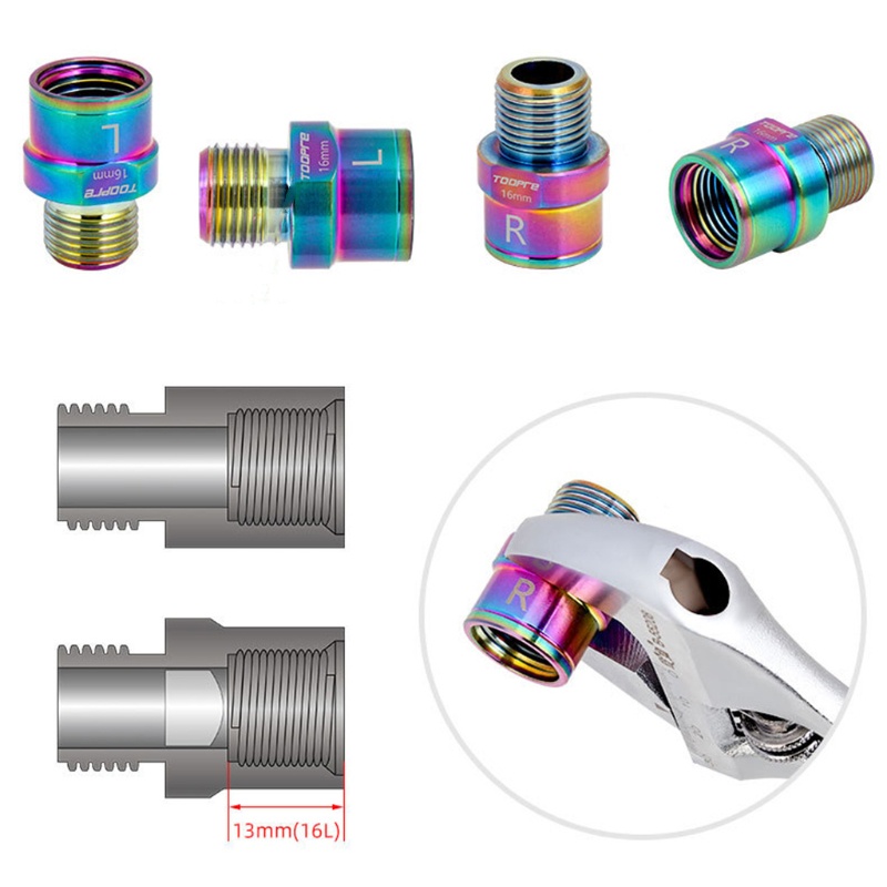 Phụ Kiện Nối Dài Pê Đan Xe Đạp Nhiều Màu Kích Thước 16Mm 20Mm Tiện Dụng