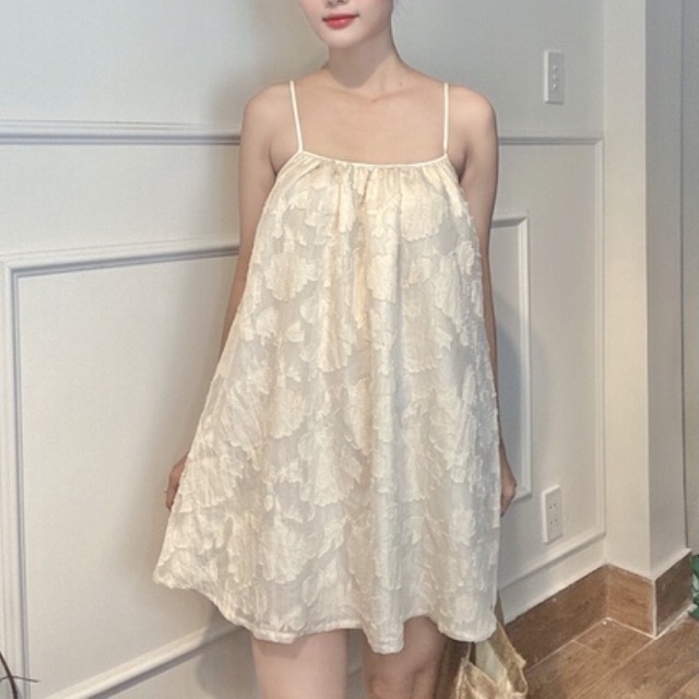 Đầm xoè nhún ngực 2 dây váy hai dây - AUDREY STUDIO