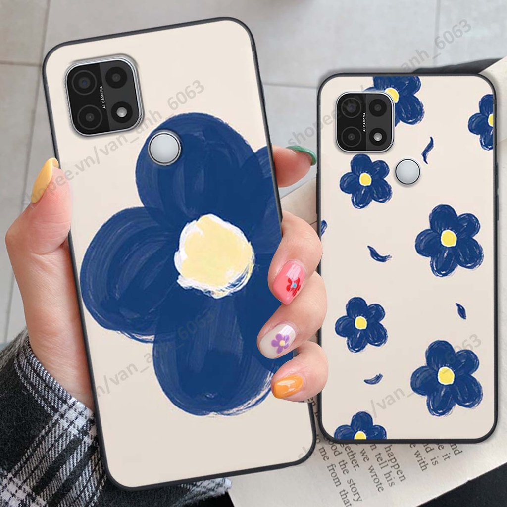 Ốp lưng Oppo A15 / A15s in hình hoa, gấu rich bear nghệ thuật, thời trang