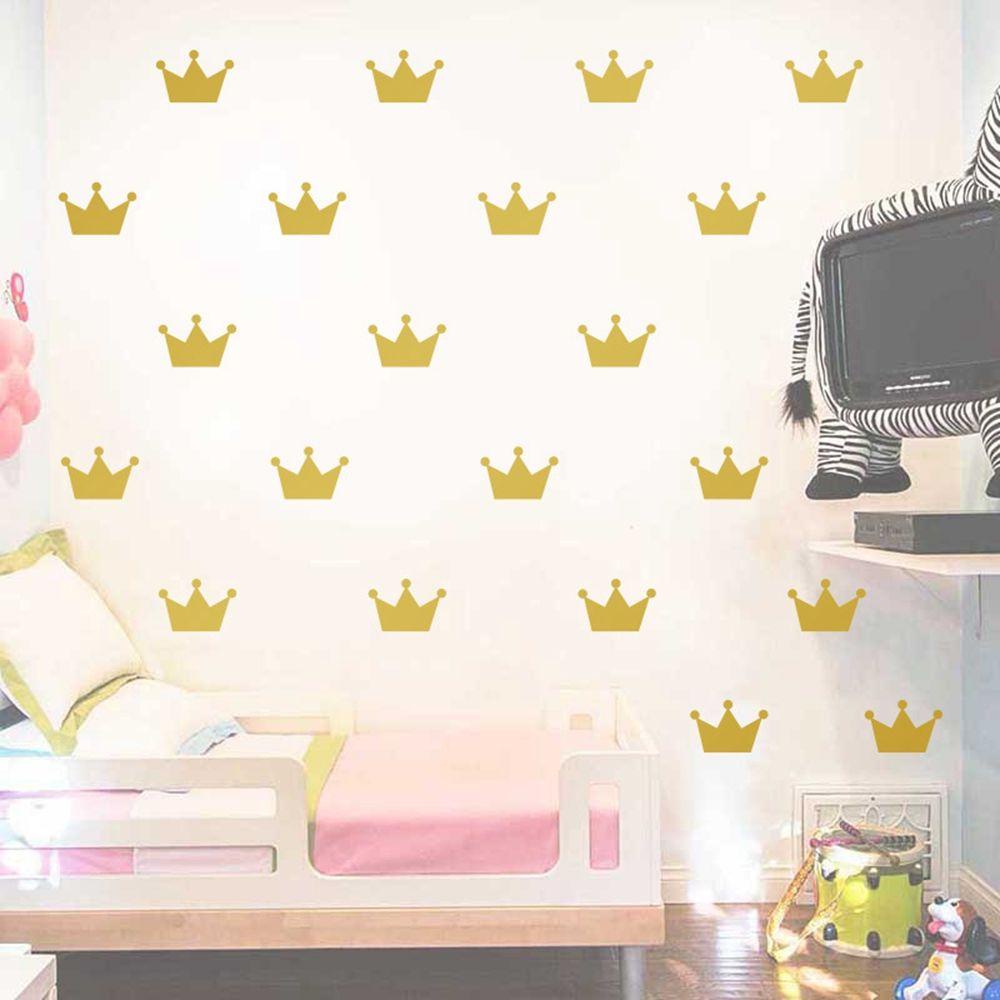 Miếng Dán Tường Hình Vương Miện Công Chúa Dễ Thương Thân Thiện Với Môi Trường DIY