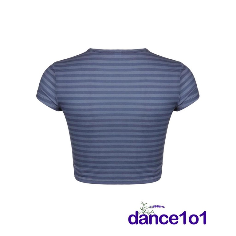 ✨WN✬Women Summer Casual Striped Round Neck Short Sleeve T-shirts