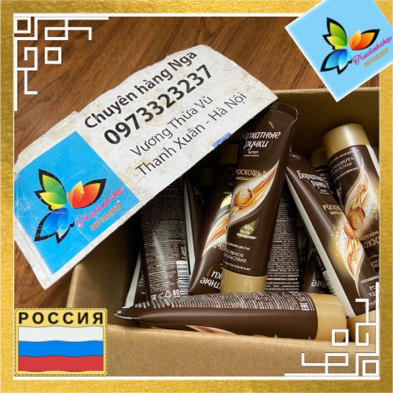 Kem tay lụa Nga maca luxury silky hands cho tay mềm mại 80ml