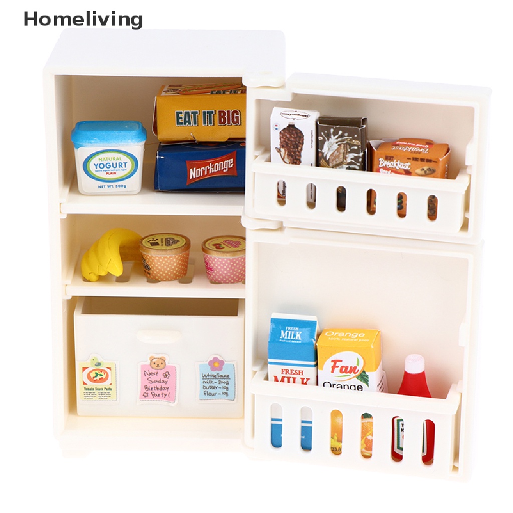 Set 16 Mô Hình Tủ Lạnh 1: 12 Trang Trí Nhà Búp Bê