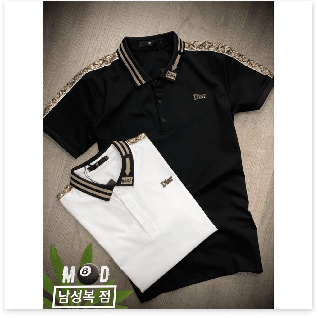 ❤ Áo Thun Nam Ngắn Tay Có Cổ Bẻ Polo Thêu LoGo HP