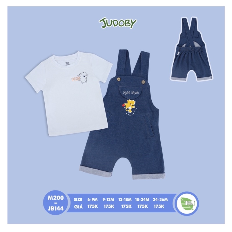 Bộ yếm đùi/dài bé trai Judoby - Dokma JB144