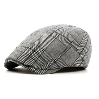 Mũ beret kẻ nam 100% cotton