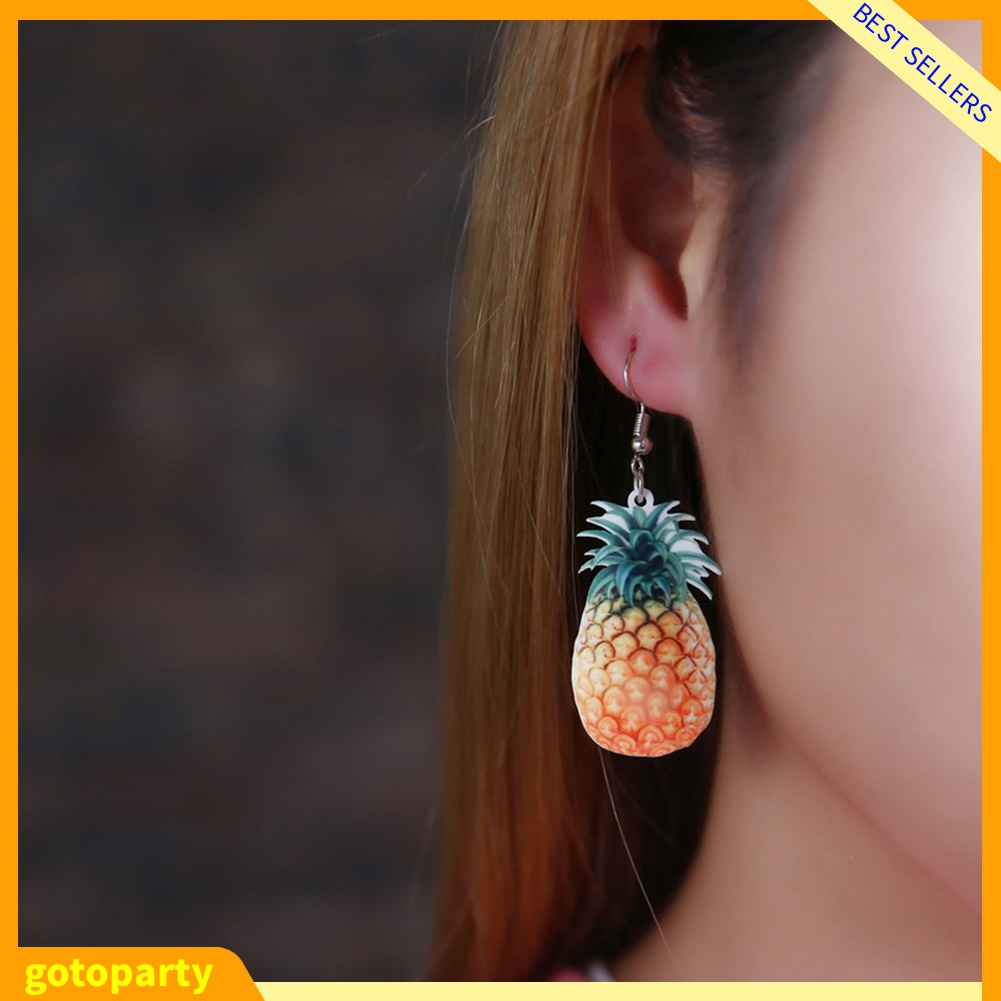 Bông tai nữ phối mặt hình trái cây đáng yêu thời trang