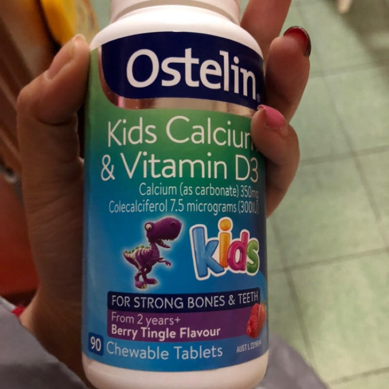 Vitamin D Và Calcium Ostelin Kids Cho Bé Từ 2-13 Tuổi Của Úc, 90 viên