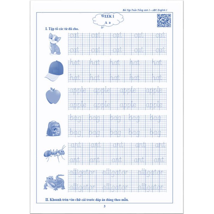 Sách - Bài Tập Tuần Tiếng Anh 1 - Chương trình mới