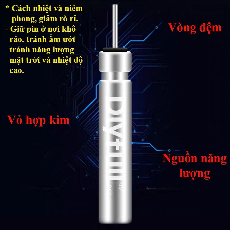 Pin Điện Tử Dlyfull CR-425 [ Vỉ 5 quả ] Chuyên lắp phao câu đài câu đêm PIN-CR-425