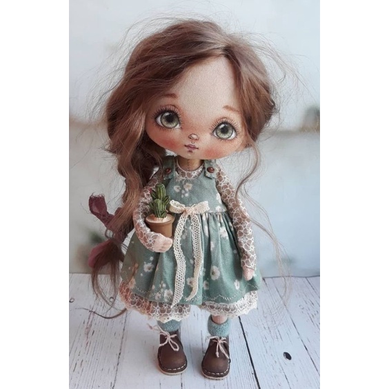 DIY thêu tay búp bê nhồi bông HANDMADE- KIT nguyên liệu tự thêu thủ công búp bê baby - bách hóa na na