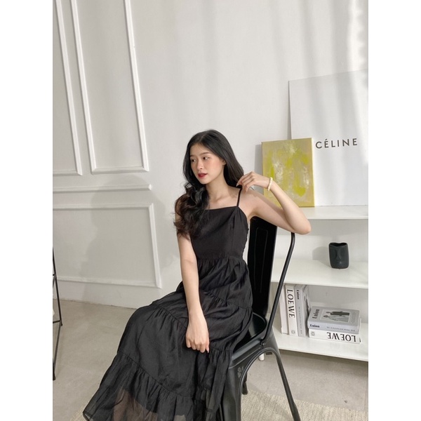 YU CHERRY | Đầm nữ hai dây nhiều tầng hai lớp Mina Cami Dress YD146