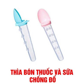 Thìa uống thuốc, bón sữa chống đổ upass