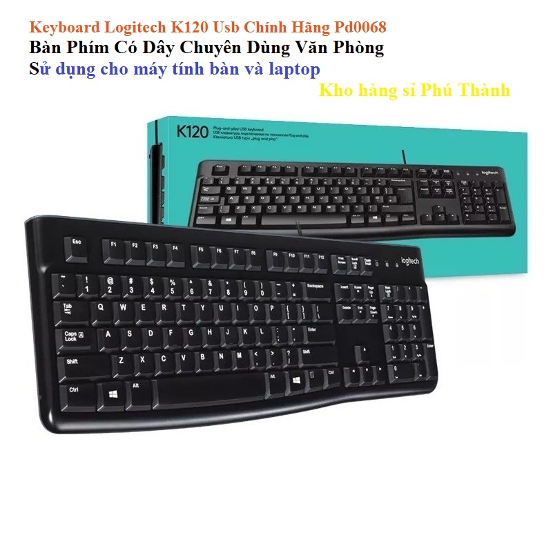 Bàn phím Logitech K120 - Keyboard Logitech K120 Usb Chính Hãng Pd0068