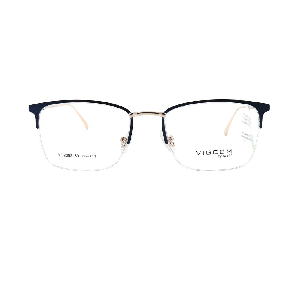 Gọng kính nam nữ Vigcom VG2092 chính hãng, thiết kế dễ đeo bảo vệ mắt
