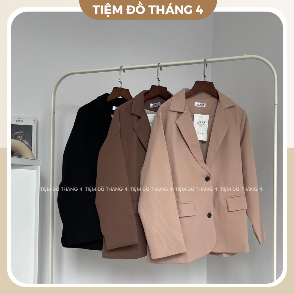 Áo Khoác Blazer Nữ 2 Lớp Vải Tuyết Mưa TIỆM ĐỒ THÁNG 4 VEST BLAZER
