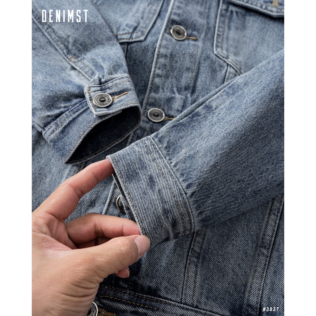 Áo Khoác Jean Nam Cao Cấp DENIMST 3837 Chất Jean, Dáng Slim Fit
