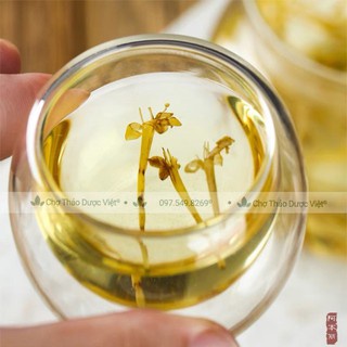 Hoa kim ngân khô, vàng, đẹp 100g ( Trà kim ngân hoa sấy khô ) - Chợ Thảo Dược Việt