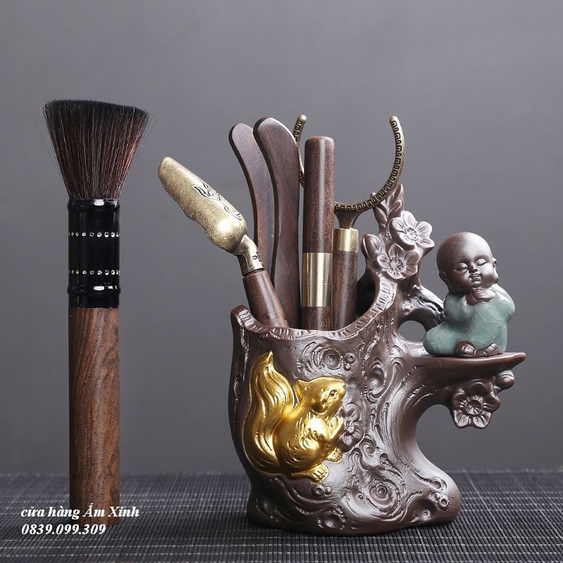 Bộ dụng cụ pha trà đạo / Bộ cung nhãn